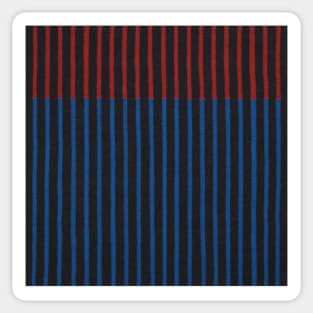 Red Blue Striping Sticker